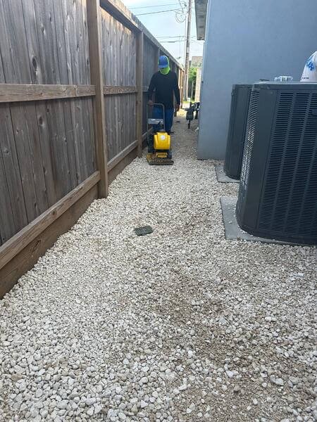 Decorative rock landscaping Houston TX